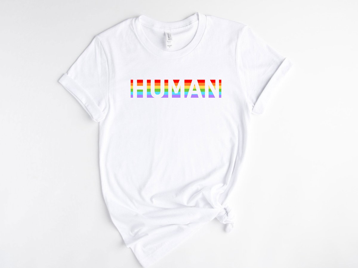 Lykke LGBTQ Unisex T-Shirt | Human | Lgbt Pride Rainbow T-shirt|  Maat M